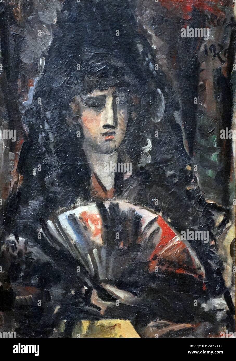 Donna spagnola 1926 olio su tela di Joaquín Torres García (Uruguay, 1874-1949) Foto Stock