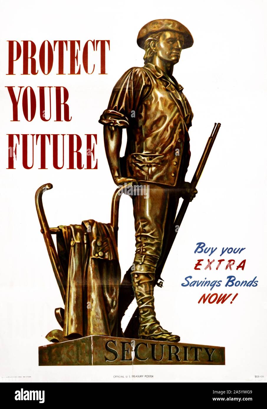 Poster rilasciati all'epoca della Depressione tra le due guerre mondiali, American circa 1930 Foto Stock
