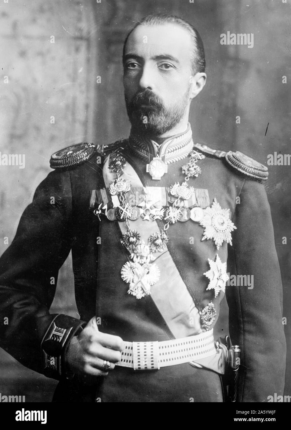 Il Granduca Michael Mikhailovich di Russia (1861 - 1929) era un figlio del Granduca Michael Nikolayevich della Russia e di un nipote dello Zar Nicola I di Russia. 1910 Foto Stock