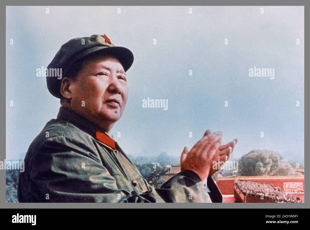 Mao Zedong (1893 - 1976). Cinese rivoluzionario comunista e il padre fondatore della repubblica popolare di Cina e che ha governato come presidente del Partito Comunista della Cina dalla sua costituzione nel 1949 fino alla sua morte nel 1976. Foto Stock