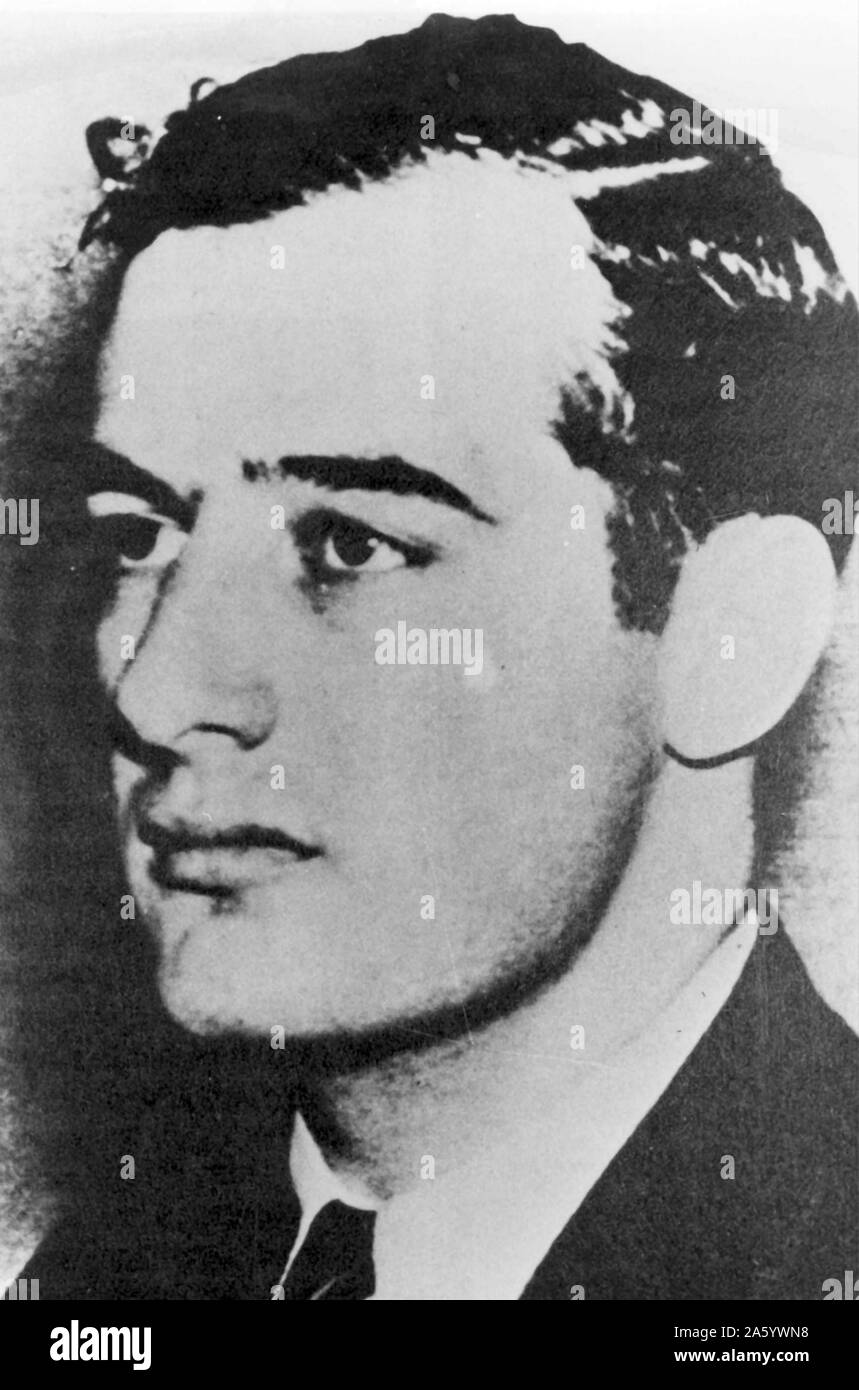 Raoul Wallenberg Gustaf (4 agosto 1912 - scomparso 17 gennaio 1945). Architetto svedese, imprenditore, diplomatico e umanitario. celebrato per salvare decine di migliaia di persone] degli ebrei in occupata dai nazisti Ungheria durante la Shoah, durante le successive fasi della Seconda Guerra Mondiale. Mentre serve come la Svezia è inviato speciale a Budapest. Il 17 gennaio 1945, durante l'Assedio di Budapest da parte dell'Armata Rossa, Wallenberg era stato arrestato dalle autorità sovietiche per sospetto di spionaggio e successivamente scomparso. Egli è stato poi riportato sia morto il 17 luglio 1947 mentre imprigionato dalle autorità comuniste e KGB Foto Stock