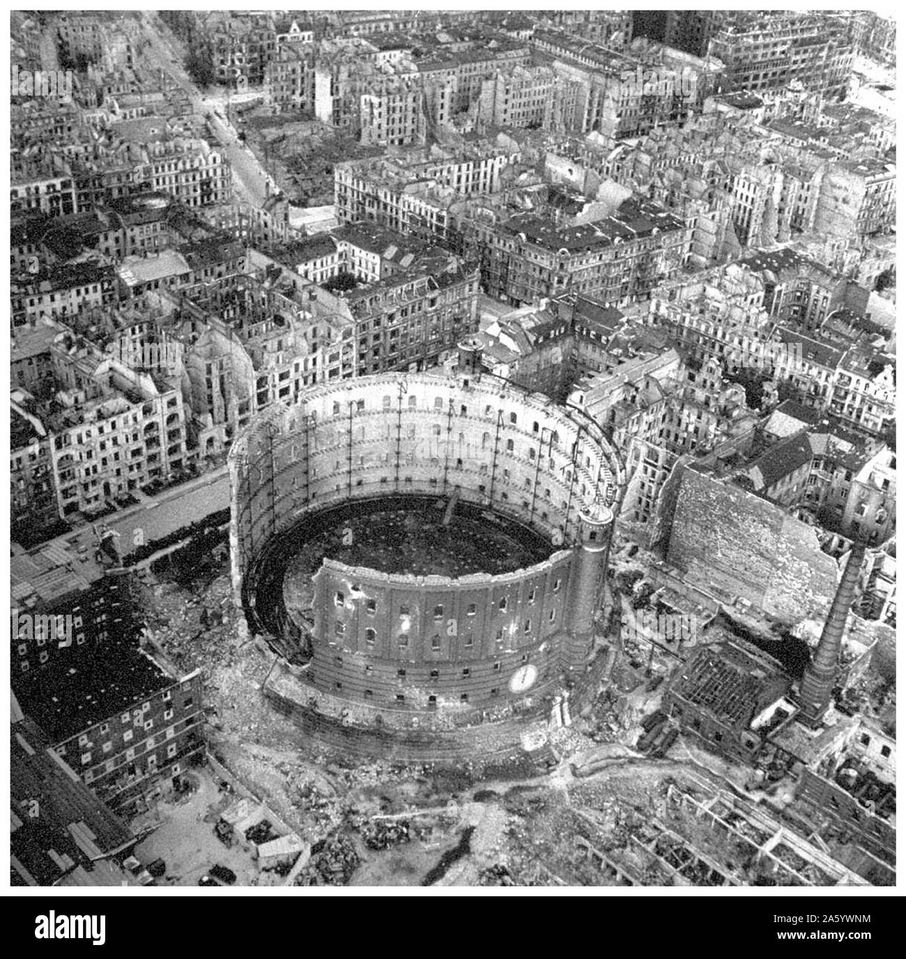 Widescale distruzione di edifici di Berlino in Germania nelle ultime settimane Foto Stock