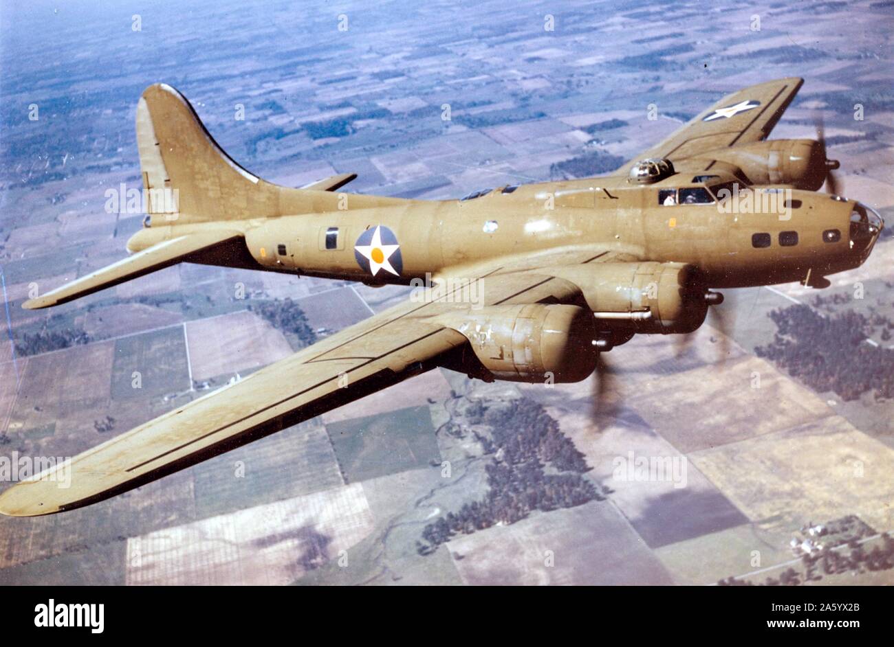 La seconda guerra mondiale, B-17E Flying Fortress bomber aircaft Foto Stock