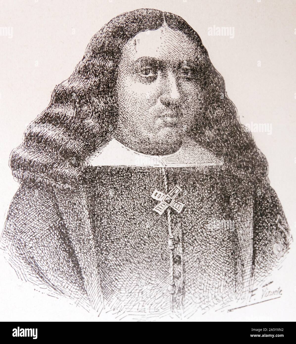 Tomás de la Cerda, terzo Marchese di La Laguna, Grandee di Spagna, (24 dicembre 1638 - 22 Aprile 1692), è stato un nobiluomo spagnolo del vicerè di Galizia e di nuovo in Spagna dal 1680 al 1686. Egli è meglio conosciuto come il Conte di Paredes Foto Stock