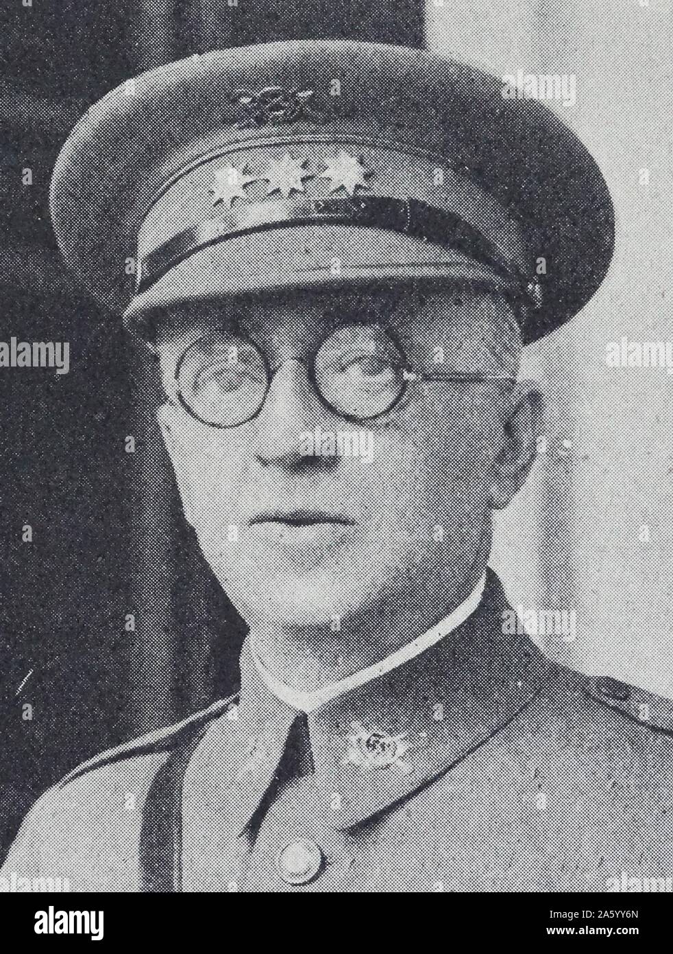 Angelo generale García Benitez generale spagnolo che hanno partecipato al tentativo di colpo di stato fallito contro la Seconda Repubblica, che ha portato alla guerra civile spagnola. Foto Stock