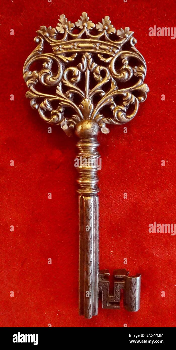Il ciambellano di acciaio chiave dal XVIII secolo Foto Stock