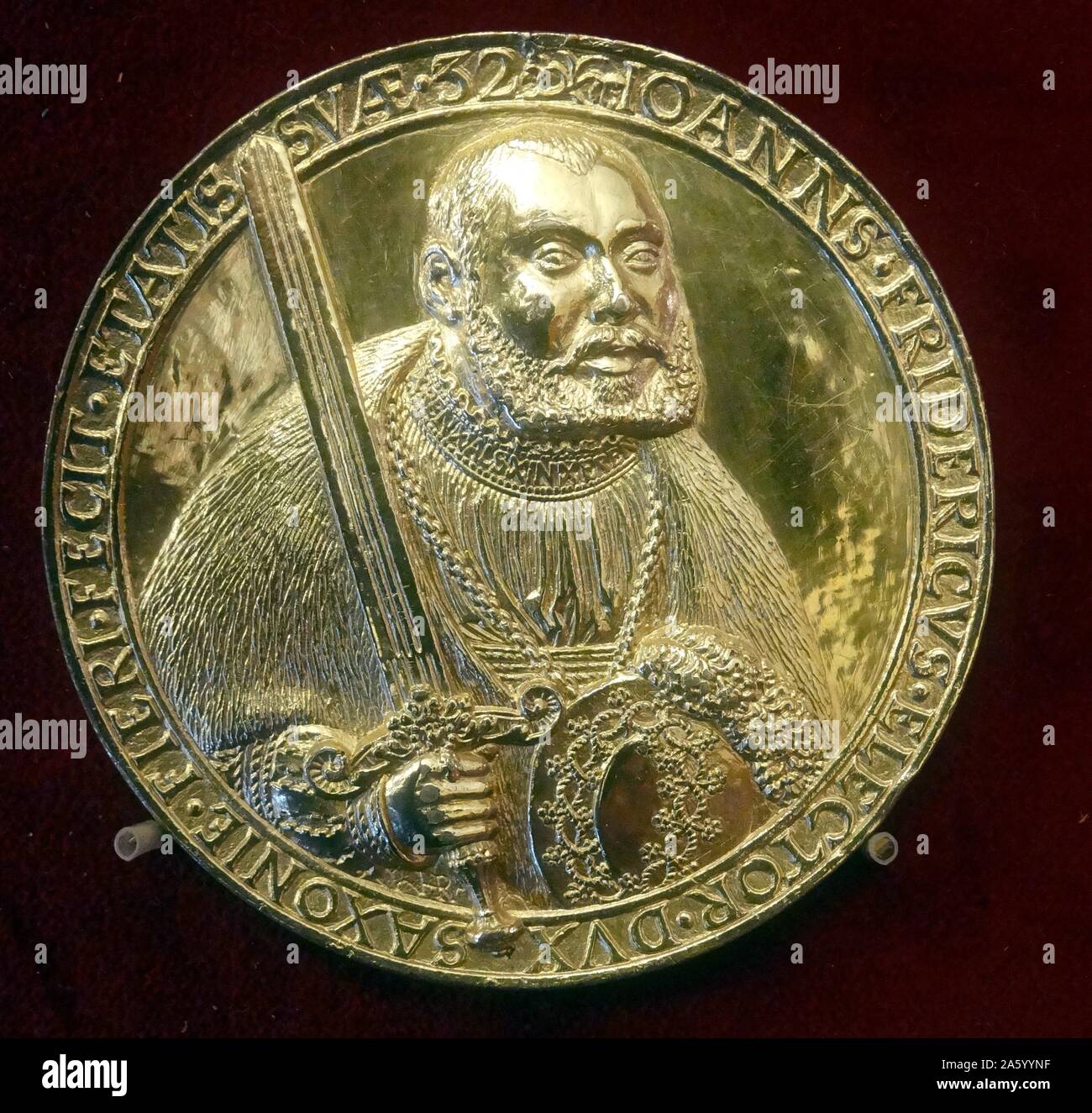 Giovanni Huss, realizzata in bronzo dorato. Foto Stock