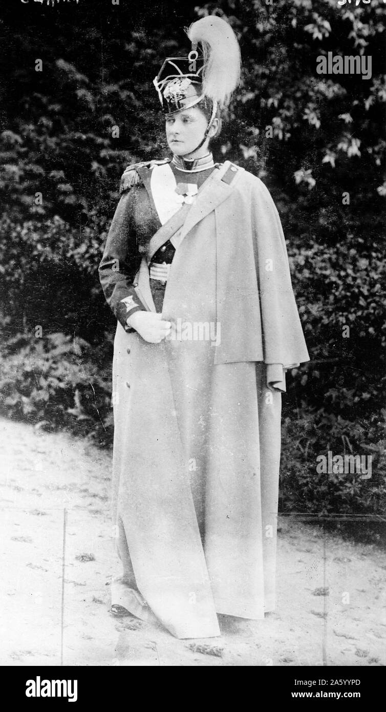 Alexandra Feodorovna Romanova (1872 -1918), moglie di Nicholas II, l'imperatore di Russia. Foto Stock