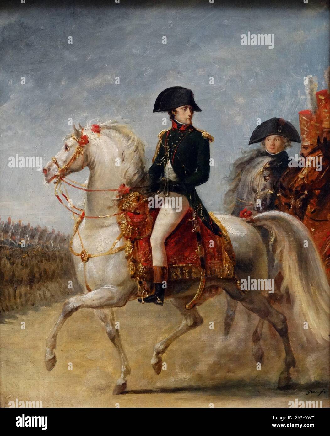 Ritratto del generale Bonaparte (1769-1821) da Antoine Jean Gros (1771-1835) storia Francese e pittore neoclassico. Datata 1820 Foto Stock