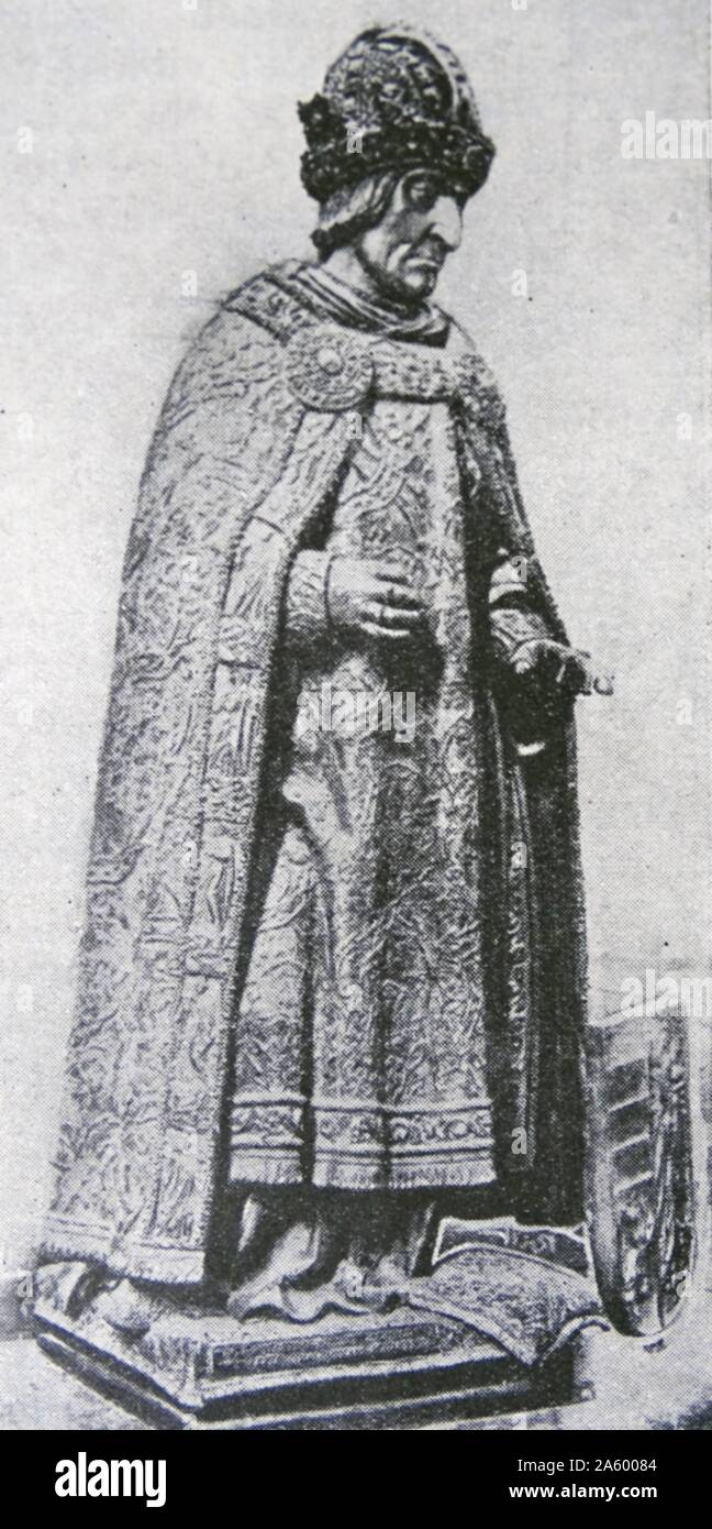 Ritratto dell'Imperatore Federico III, Imperatore del Sacro Romano Impero (1415-1493) il primo imperatore della Casa degli Asburgo. Datata xv secolo Foto Stock