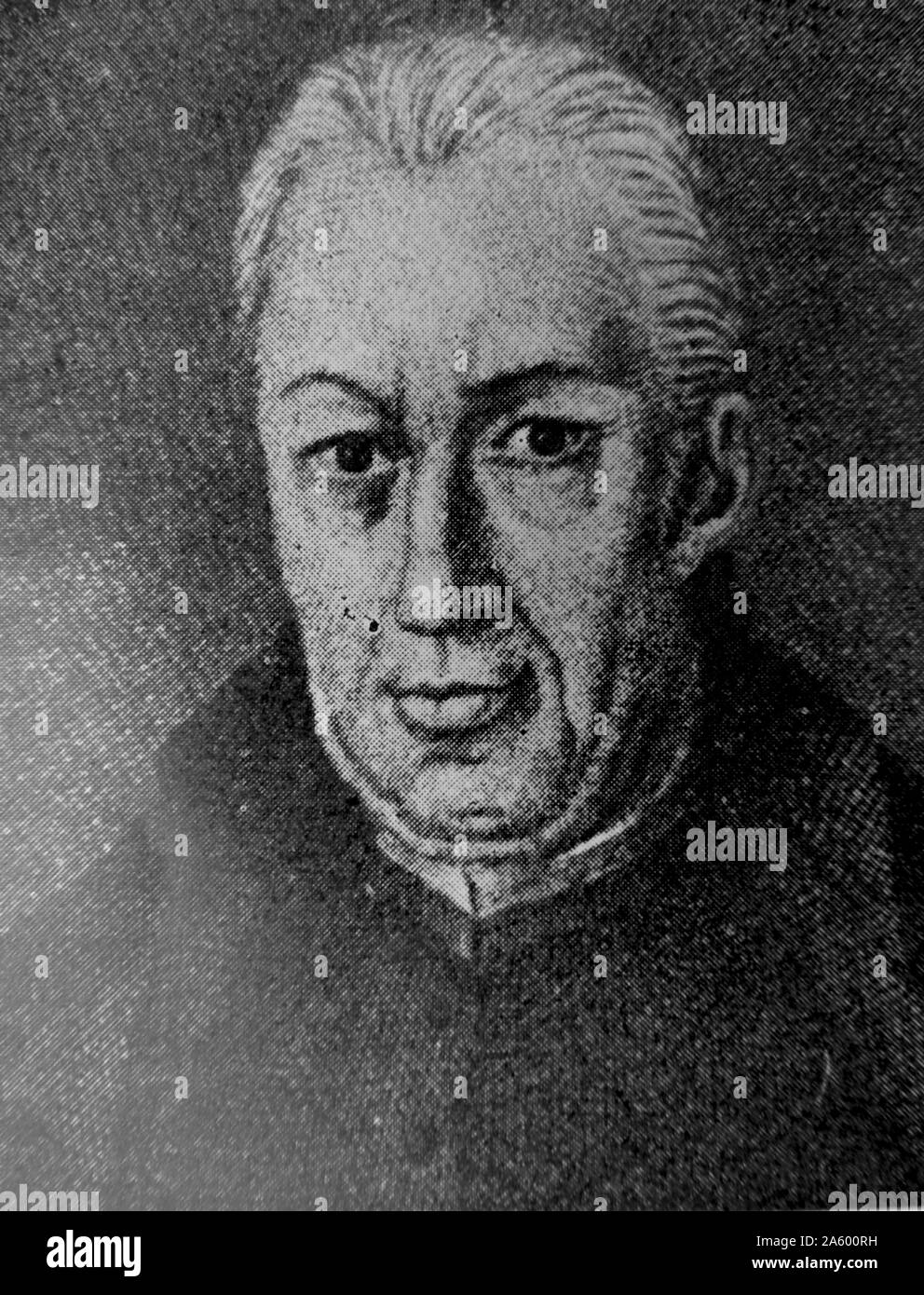 Ritratto di José Celestino Mutis (1732-1808) un sacerdote spagnolo, botanico e matematica. Datata xviii secolo Foto Stock