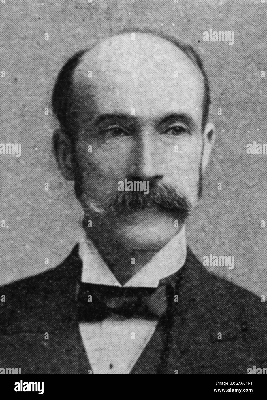 Ritratto fotografico di Henry Petty-Fitzmaurice, quinto Marchese di Lansdowne (1845-1927) uno statista britannico che ha servito successivamente come il quinto Governatore generale del Canada, Viceré di India, Segretario di Stato per la guerra e il Segretario di Stato per gli affari esteri. In data xx secolo Foto Stock