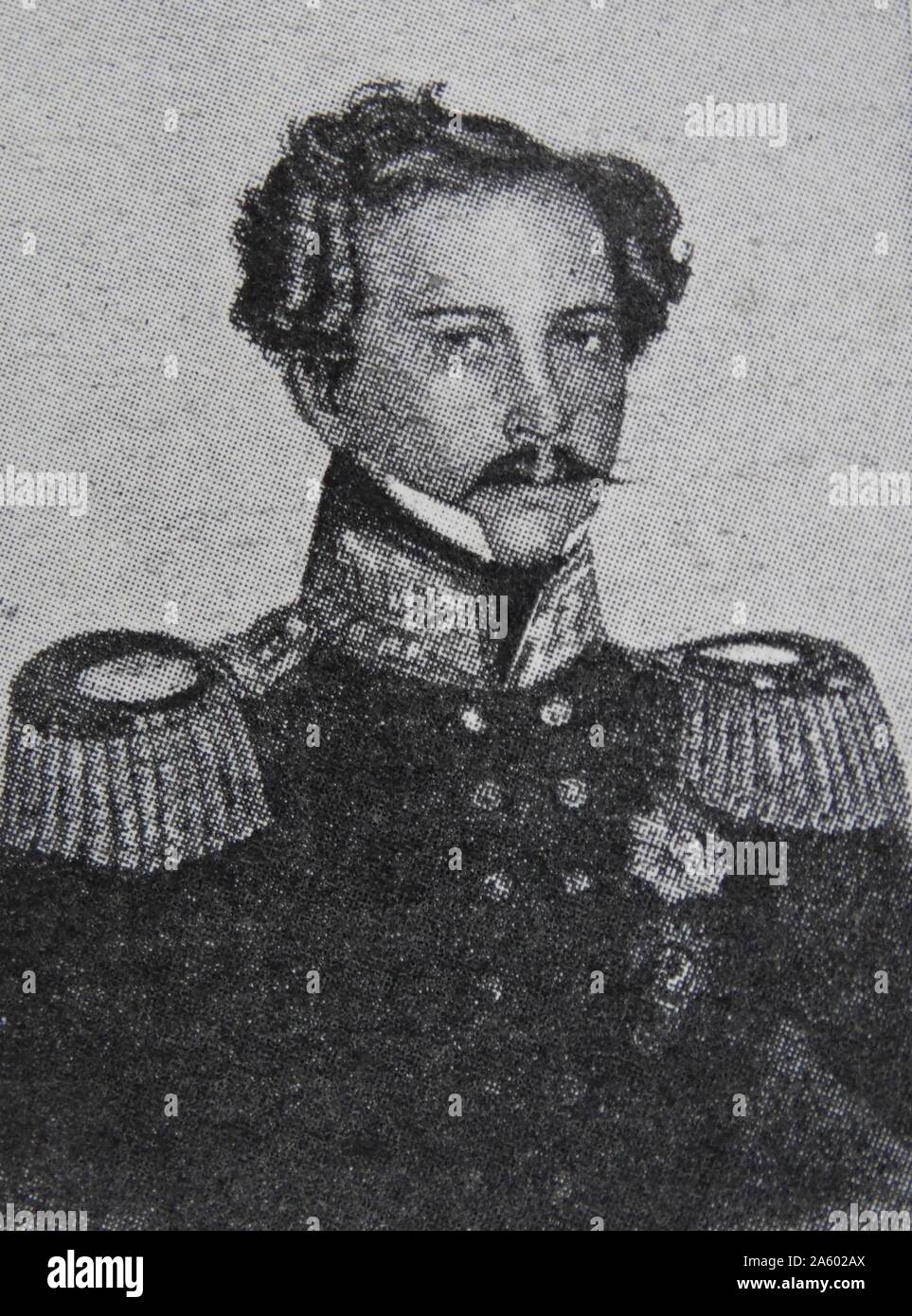 Ritratto di Carlo Guglielmo Ferdinando Duca di Brunswick-Wolfenbüttel (1735-1806) un principe sovrano del Sacro Romano Impero e un soldato professionista che ha servito come un Generalfeldmarschall del Regno di Prussia. Datata xviii secolo Foto Stock