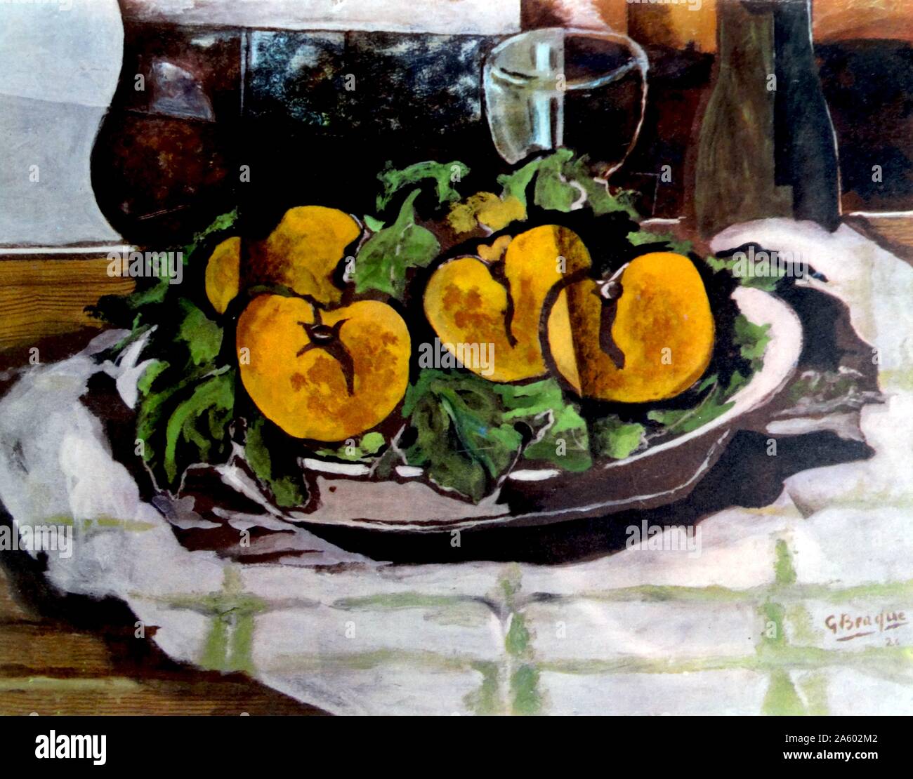 Still Life, 1951, da Georges Braque (1882 - 1963). 20esimo secolo pittore francese, collagist, disegnatore e incisore e scultore. Foto Stock