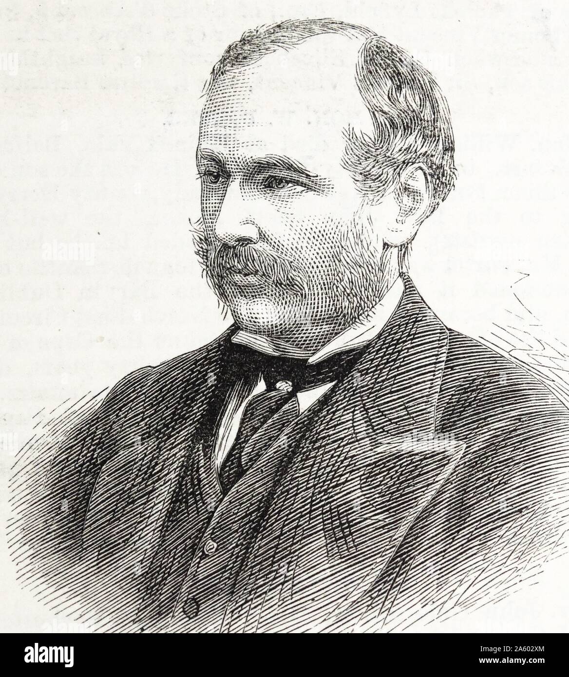 Herbert Nevil Maskelyne (1823-1911) al momento della sua elezione come MP per Cricklade. Il detentore di minerali al British Museum Processore di mineralogia, Oxford. Foto Stock