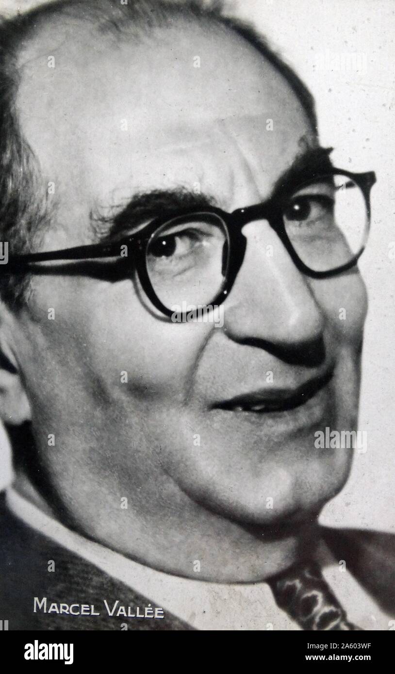 Marcel Vallée (1880-1957) un attore francese di entrambi i film e fase. In data xx secolo Foto Stock