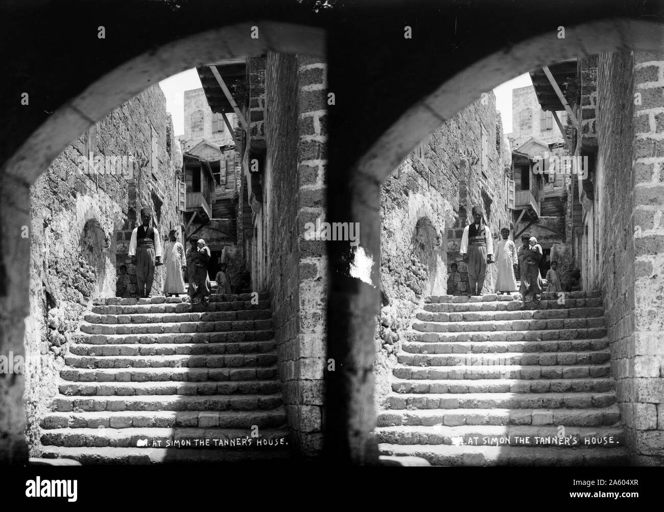 Palestina (Israele) Jaffa e dintorni. Street in casa di Simone il conciatore Foto Stock