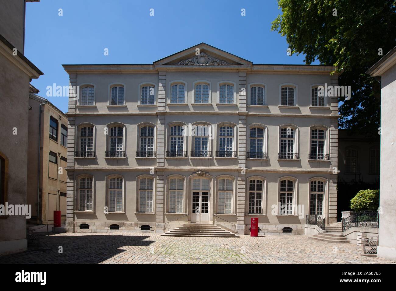 Francia, Rhône, Lione, Musée des Tissus et le Musée des arts décoratifs, Rue de la Charité, Foto Stock