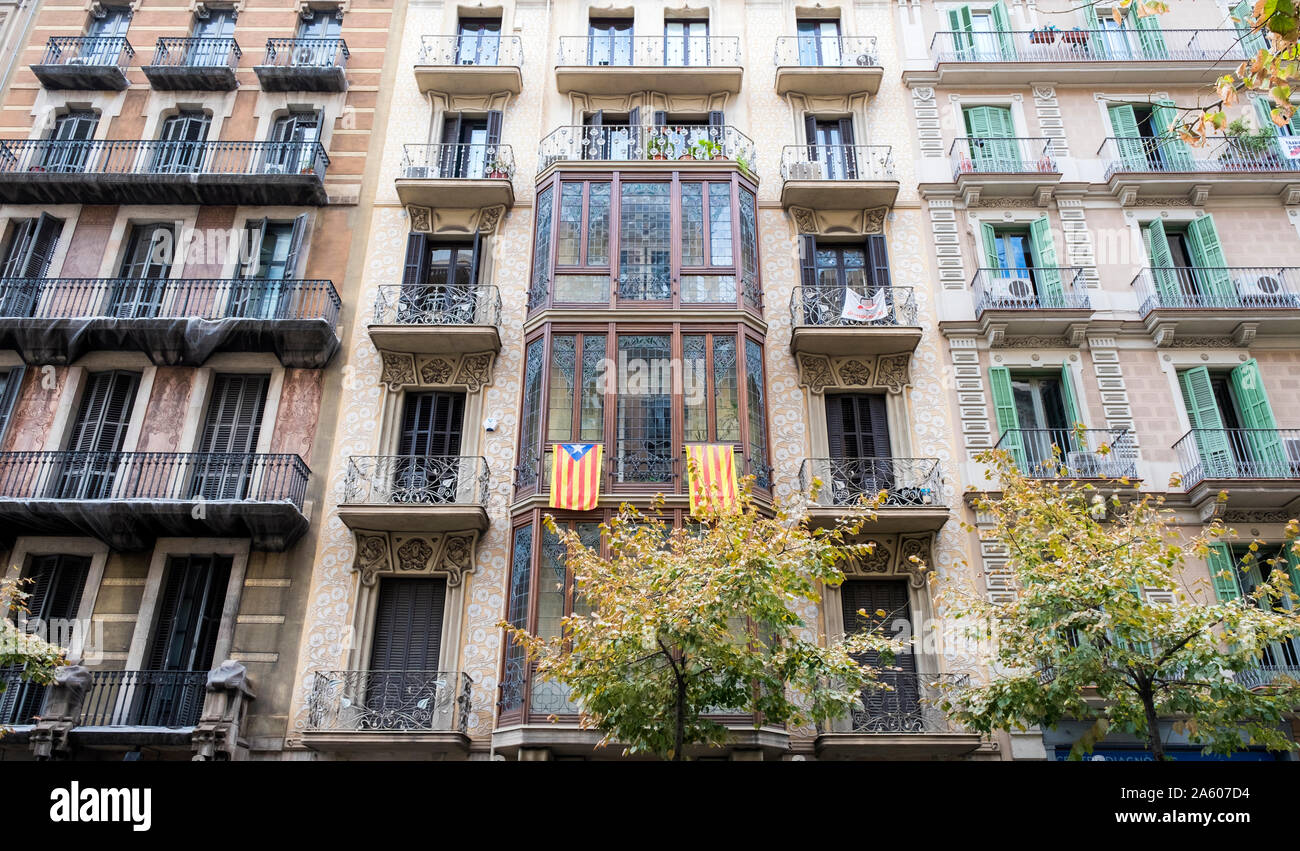 Architettura di Barcellona. Foto Stock
