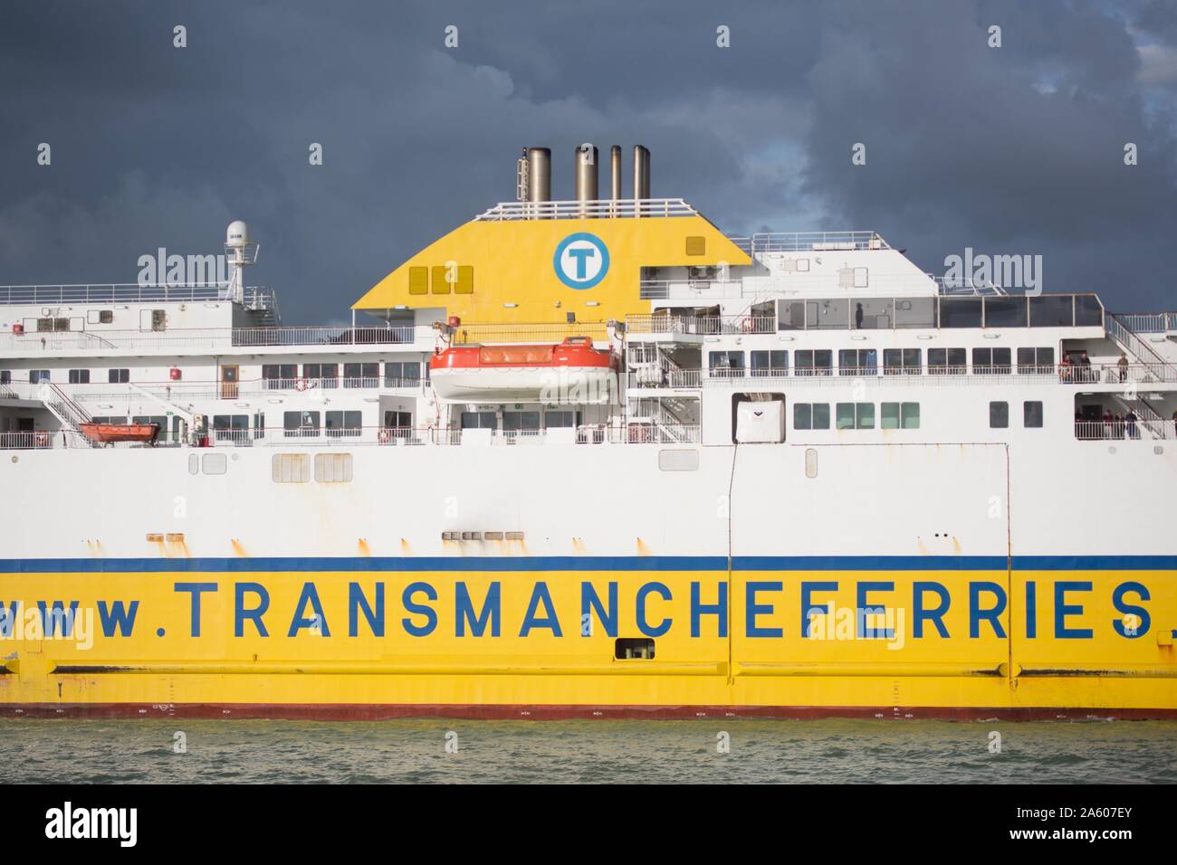 Francia, Pays de caux, Dieppe, Sette sorelle traghetto di Transmanche Ferries, Linea Dieppe-Newhaven Foto Stock