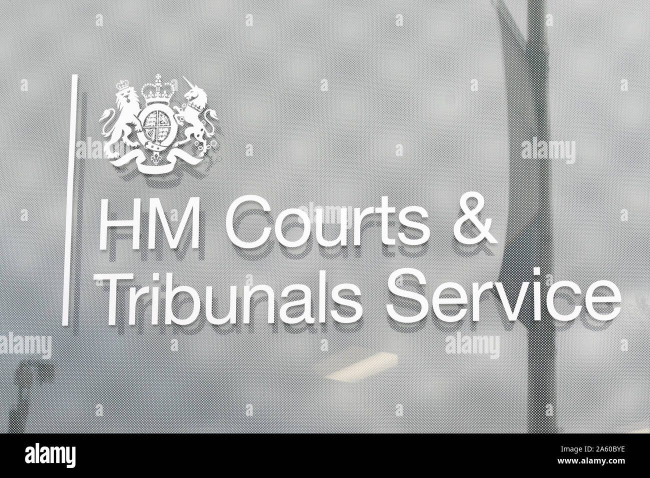HM le corti e i tribunali di segno di servizio, Glagow Centro di tribunali, Glasgow, Scotland, Regno Unito Foto Stock