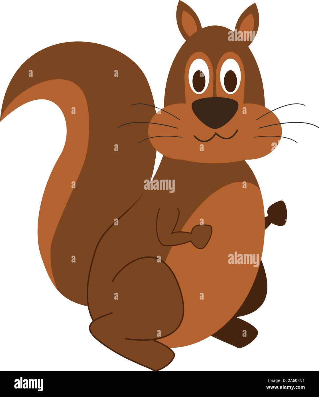 Cartoon carino scoiattolo illustrazione vettoriale Illustrazione Vettoriale