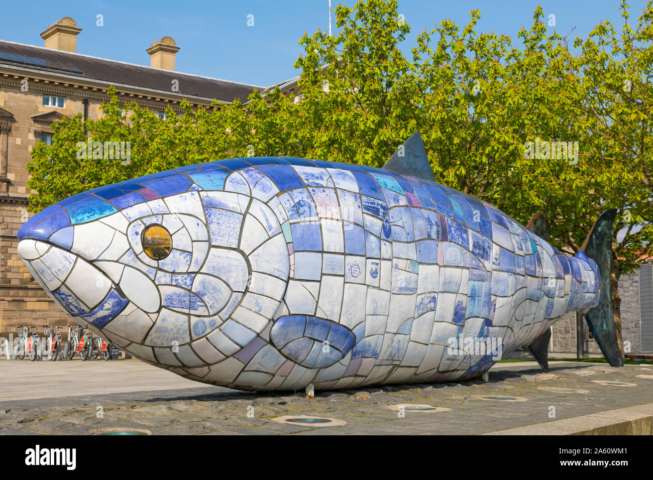Il grande pesce, Donegall Quay, Belfast, Ulster (Irlanda del Nord, Regno Unito, Europa Foto Stock