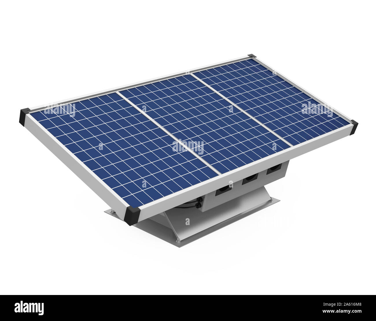 Pannello solare isolato Foto Stock