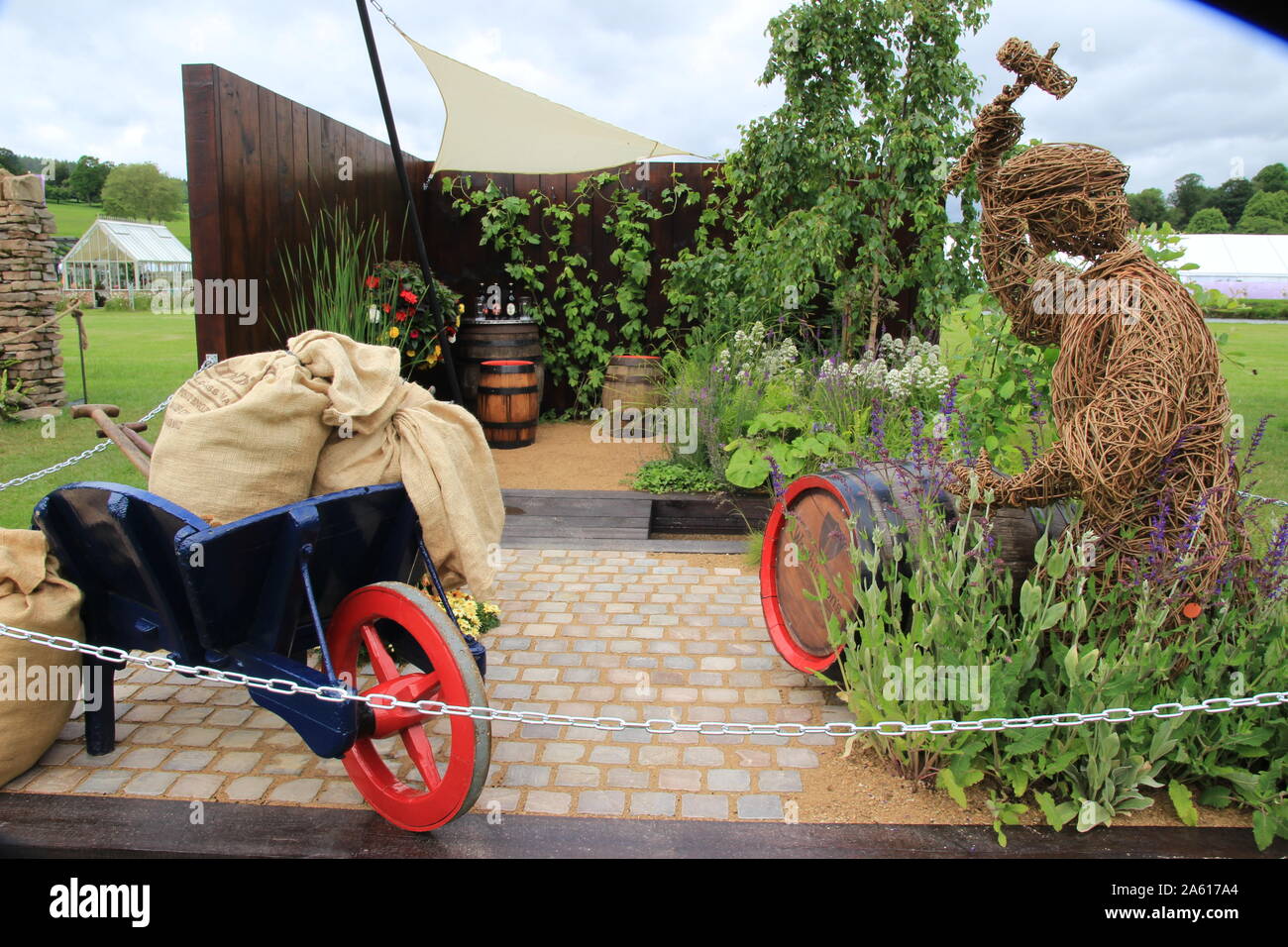 Rhs Chatsworth Flower Show 2019 Bbc Local Radio Gardens The Brewery Garden Foto Stock