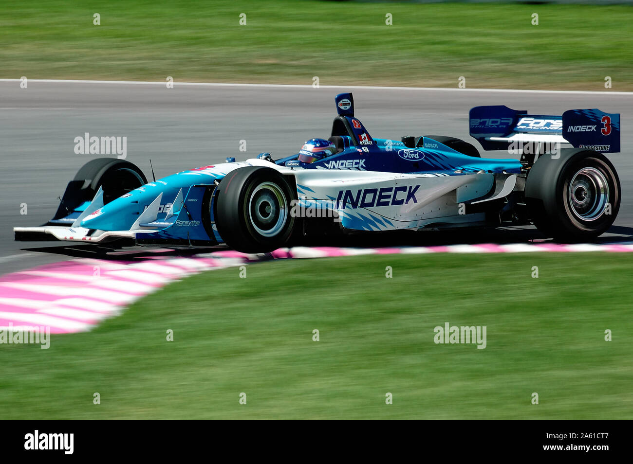 A Monterrey, Nuevo Leon, Messico - 22 Maggio 2005: il Gran Premio di Monterrey Champ Car gara a 'Fundidora Park". Driver: Paul Tracy. Foto Stock