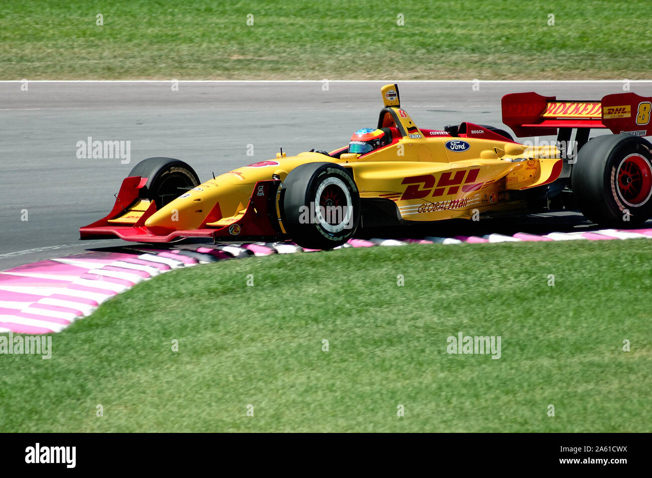 A Monterrey, Nuevo Leon, Messico - 22 Maggio 2005: il Gran Premio di Monterrey Champ Car gara a 'Fundidora Park". Driver: Tim Glock. Foto Stock