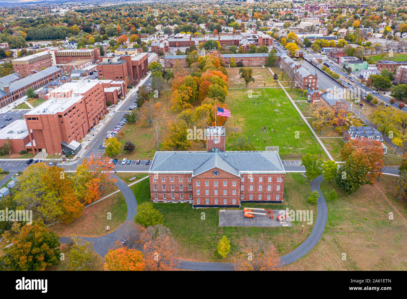 Springfield Armory National Historic Site, Springfield, Massachusetts, STATI UNITI D'AMERICA Foto Stock