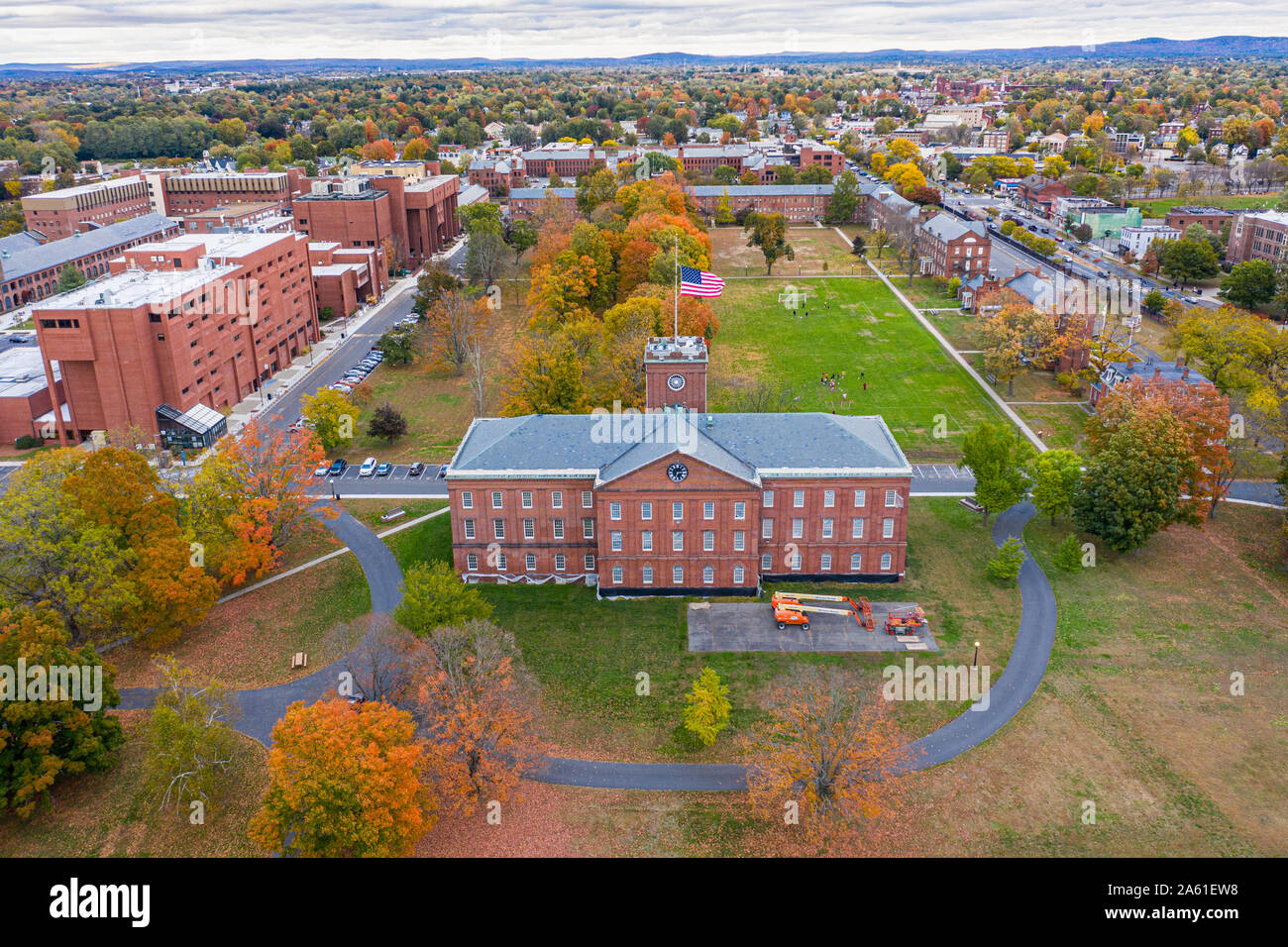Springfield Armory National Historic Site, Springfield, Massachusetts, STATI UNITI D'AMERICA Foto Stock