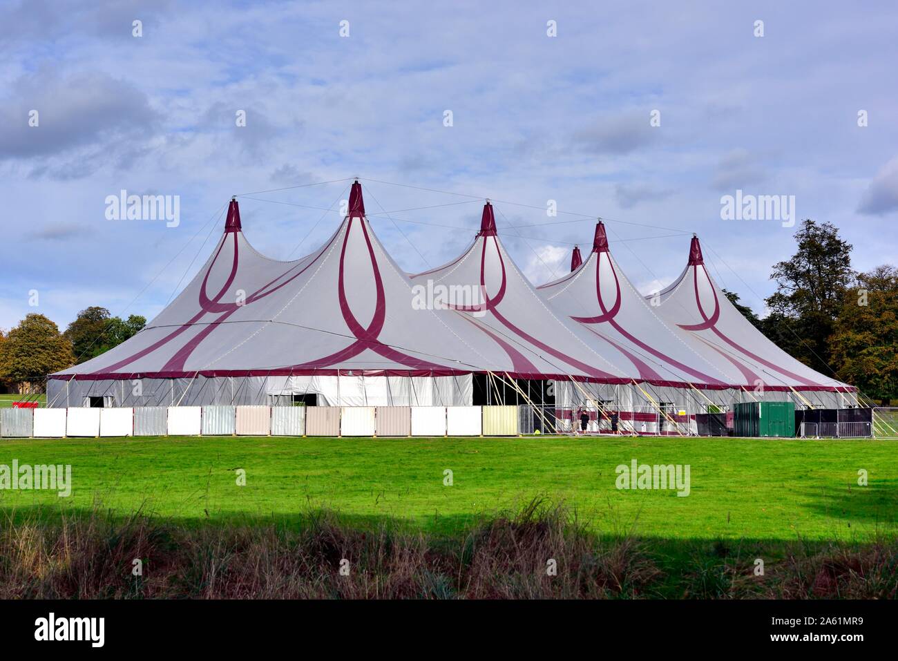 Caso tenda,Wollaton Park,Nottingham, Inghilterra, Regno Unito Foto Stock