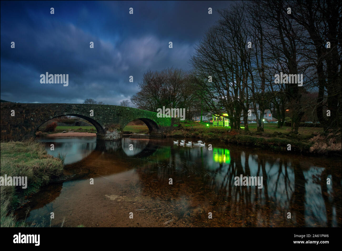 Due Ponti, Dartmoor, Inghilterra Foto Stock