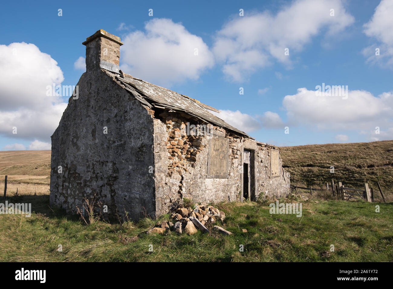 Yorkshire abbandonati barn Foto Stock