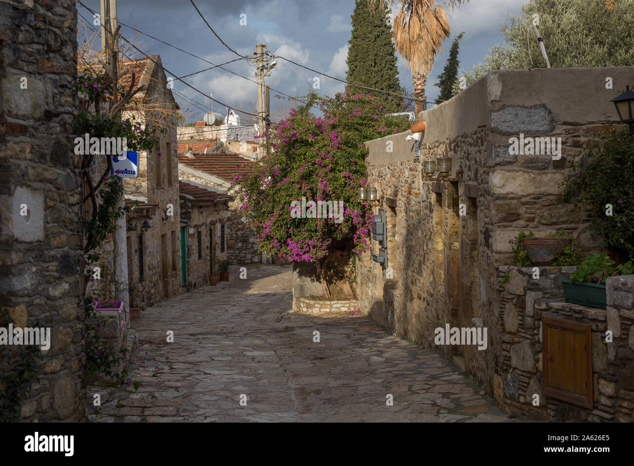 La città di Marmaris Turchia vecchie strade. Carian Trail. Città turca, old Datcha. Foto Stock