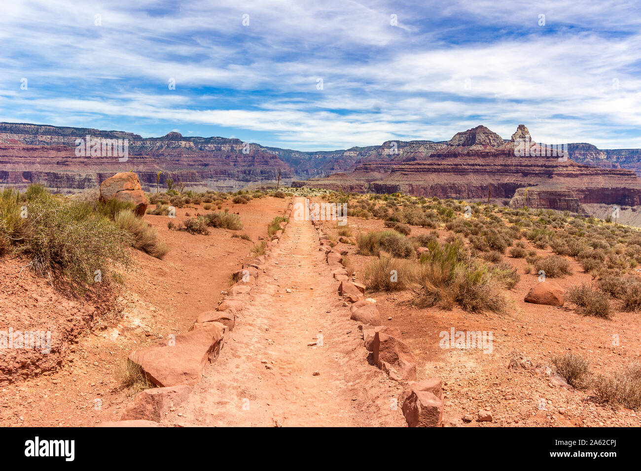 Scogliere e Sentieri nel Parco Nazionale del Grand Canyon Foto Stock