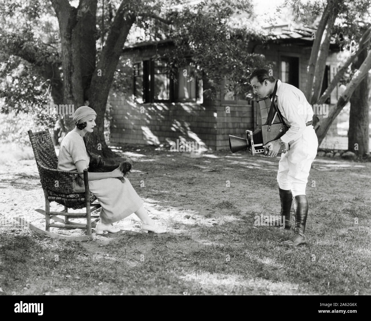 Rodolfo Valentino e Natacha Rambova (1925) Riferimento File # 33848-953THA Foto Stock