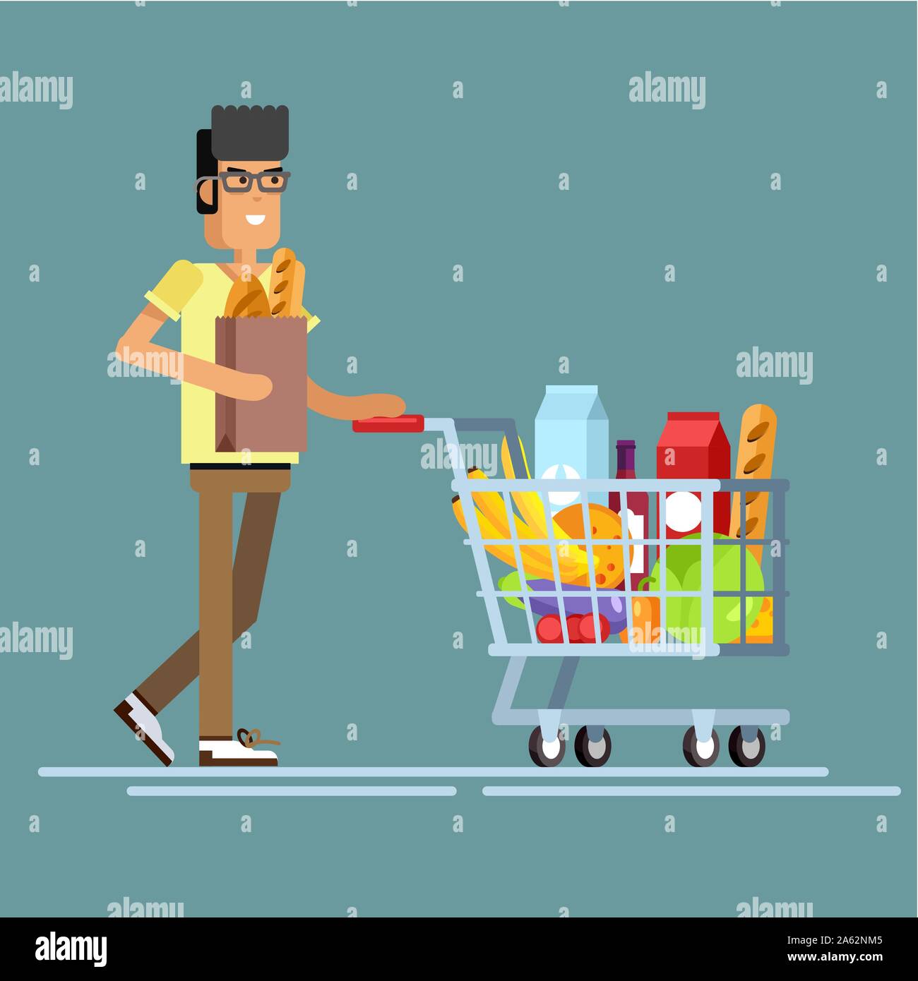 Illustrazione del concetto per il negozio, Illustrazione Vettoriale