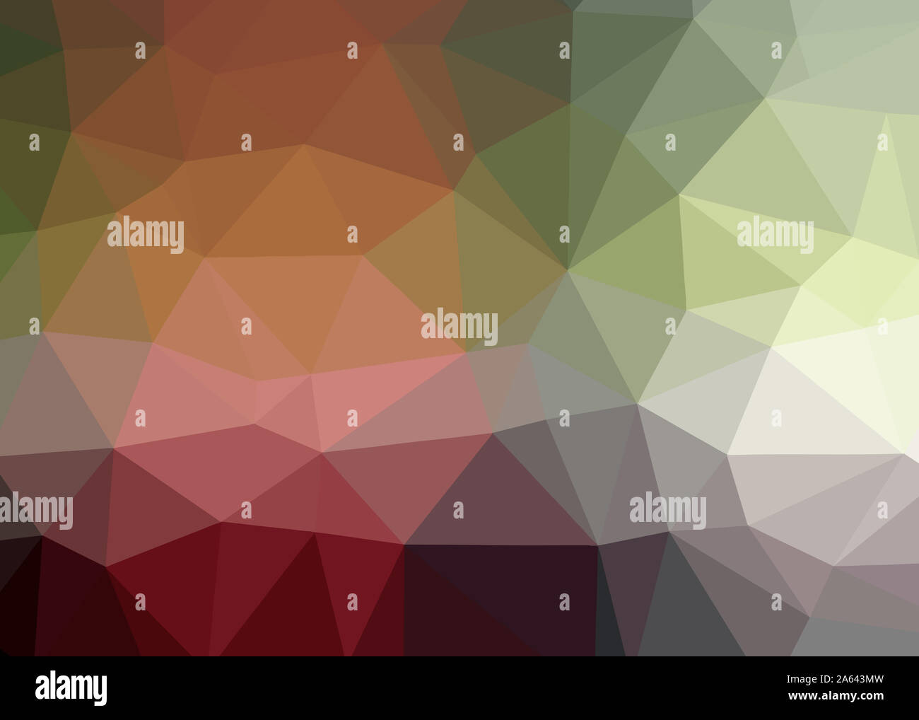 Tema sfondo astratto di triangoli colorati trianglify bellissimo modello semplice design illustrazione sfondo texture a bassa poli geometria Foto Stock