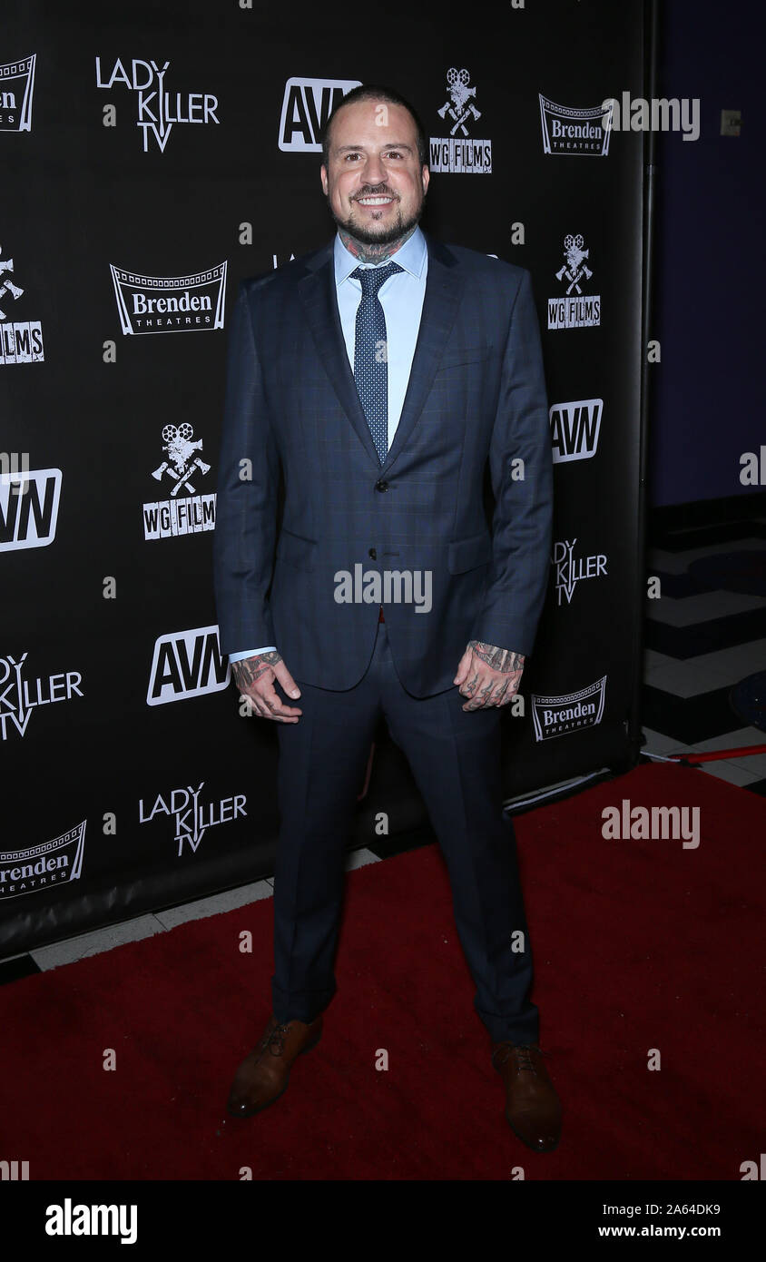 Ottobre 23, 2019, Las Vegas, NV, STATI UNITI D'AMERICA: 23 Ottobre 2019 - Las Vegas NV - Jeremy Spencer. Lady Killer TV Premiere a Brenden teatri al Palms Casino Resort. Photo credit: MJT/AdMedia (credito Immagine: © Mjt/AdMedia via ZUMA filo) Foto Stock