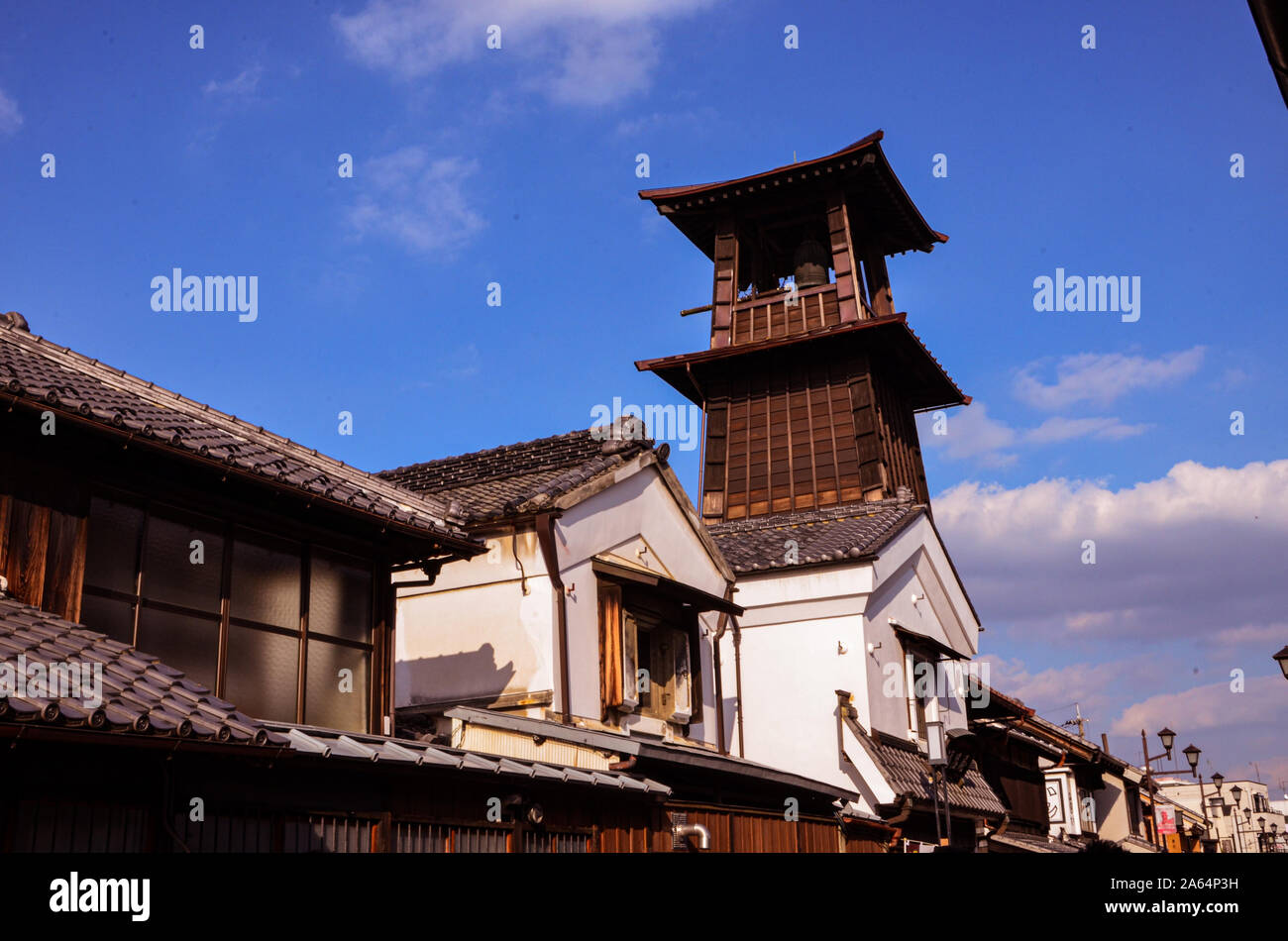 Kawagoe Città Vecchia a Saitama, Giappone Foto Stock