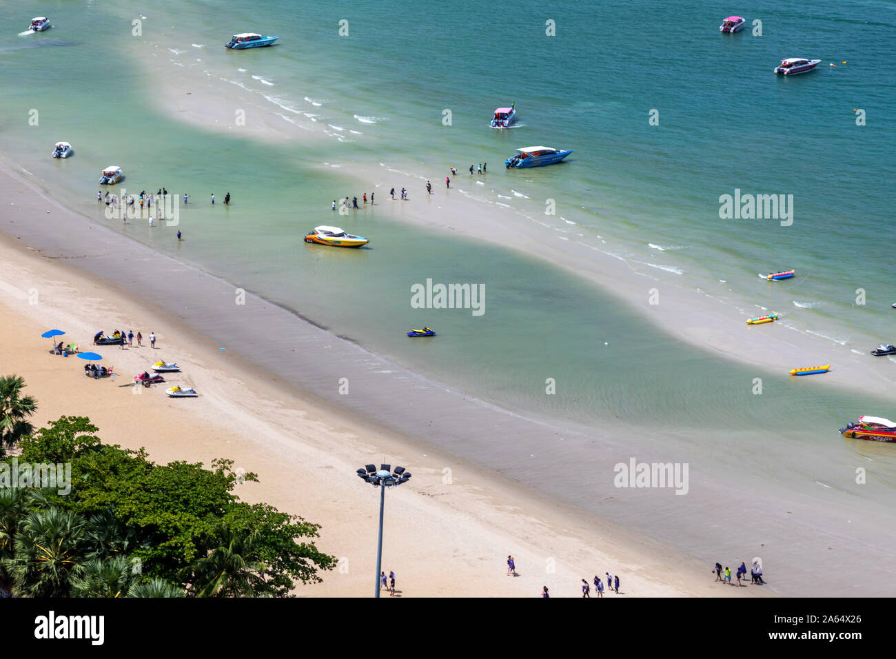 Spiaggia di Pattaya, Chon Buri, Thailandia Foto Stock
