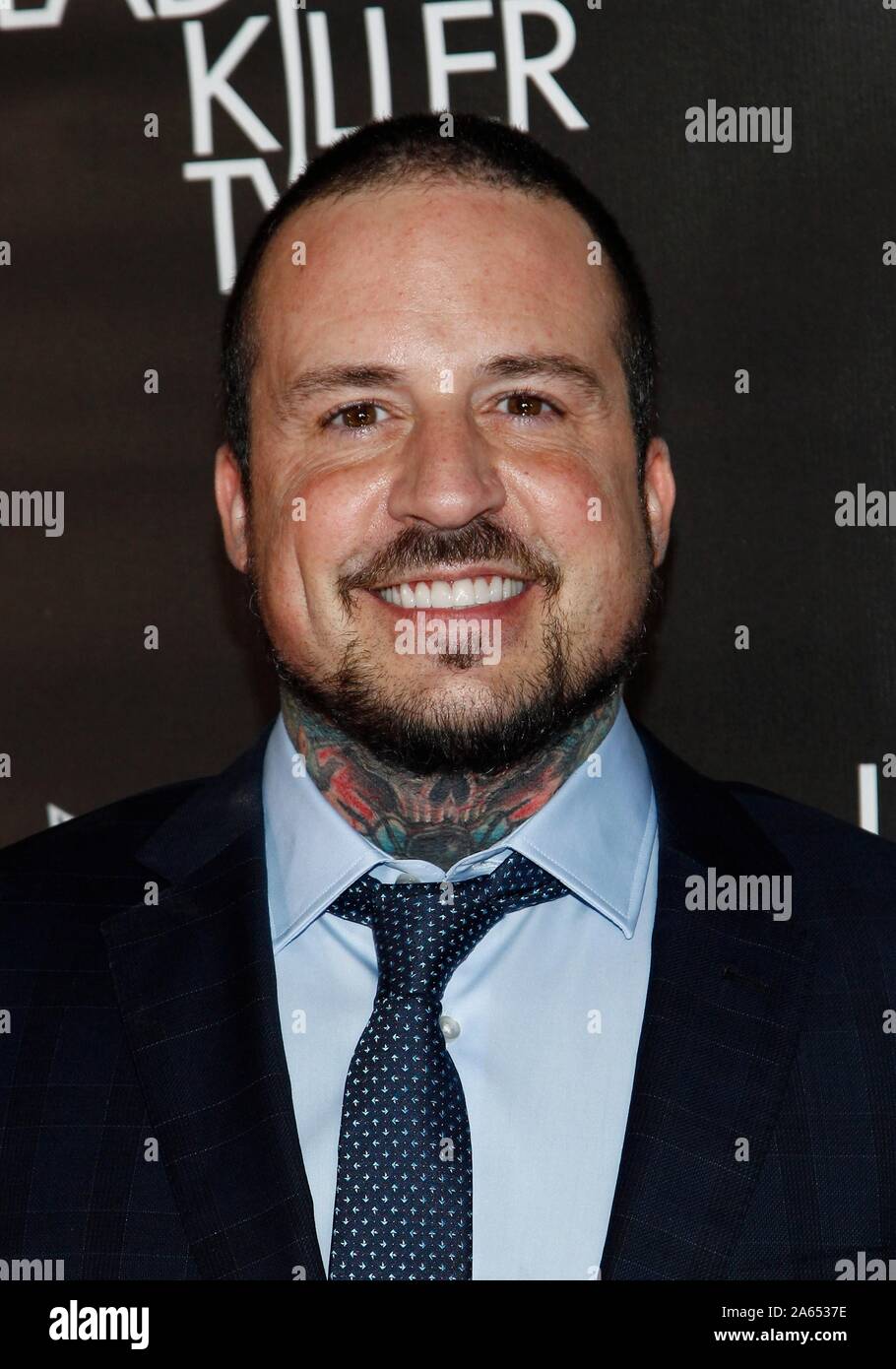 Las Vegas, NV, Stati Uniti d'America. 23 Ott, 2019. Jeremy Spencer presso gli arrivi per LADY KILLER TV Premiere, Brenden Theatre al Palms Casino Resort di Las Vegas, NV Ottobre 23, 2019. Credito: JA/Everett raccolta/Alamy Live News Foto Stock