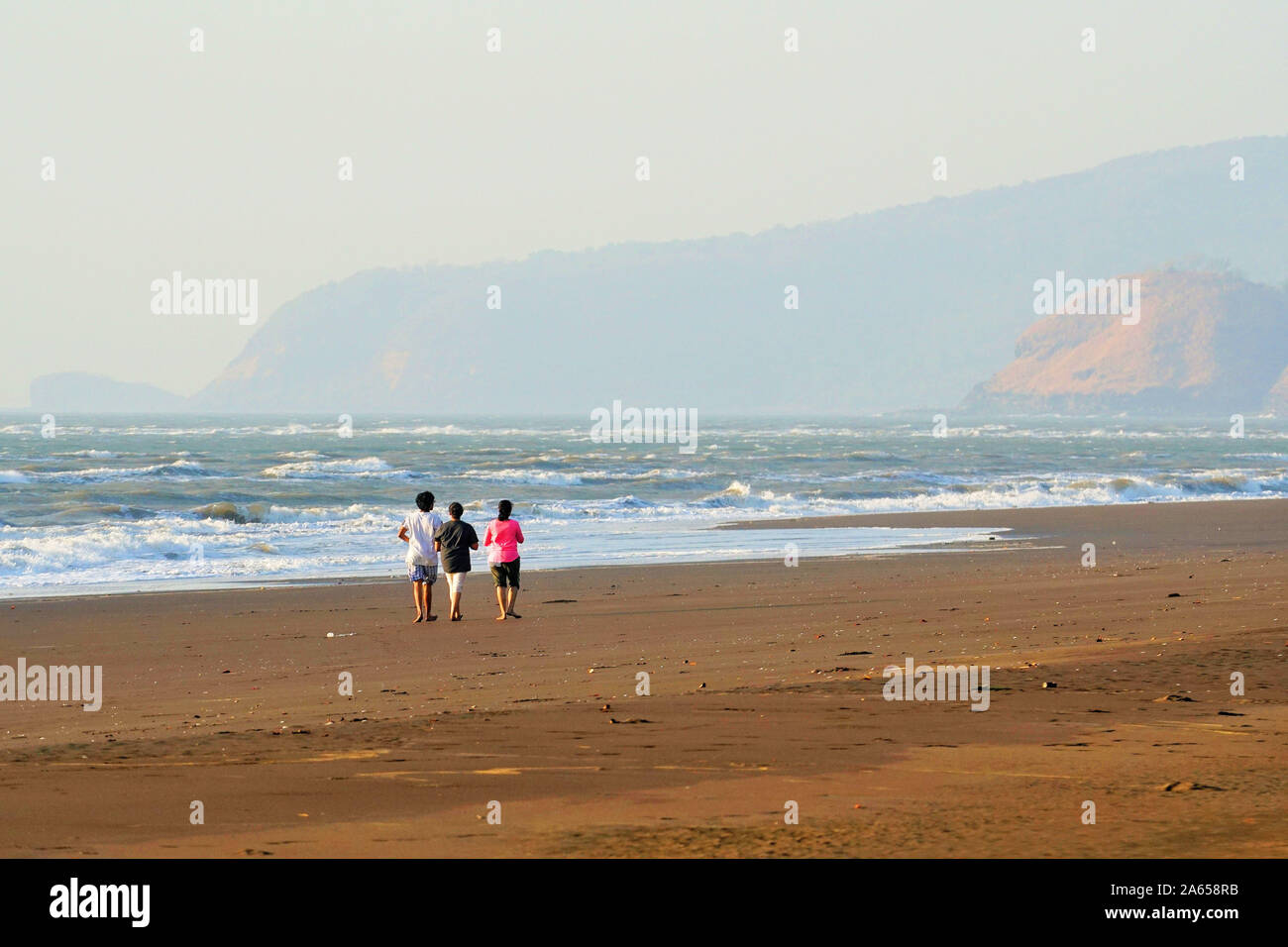 Velas beach, Ratnagiri, Maharashtra, India Foto Stock