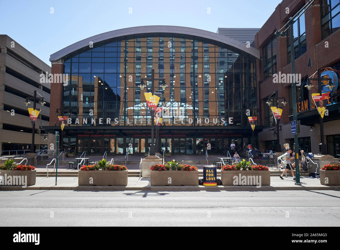Bankers life fieldhouse arena Indianapolis in Indiana USA Foto Stock