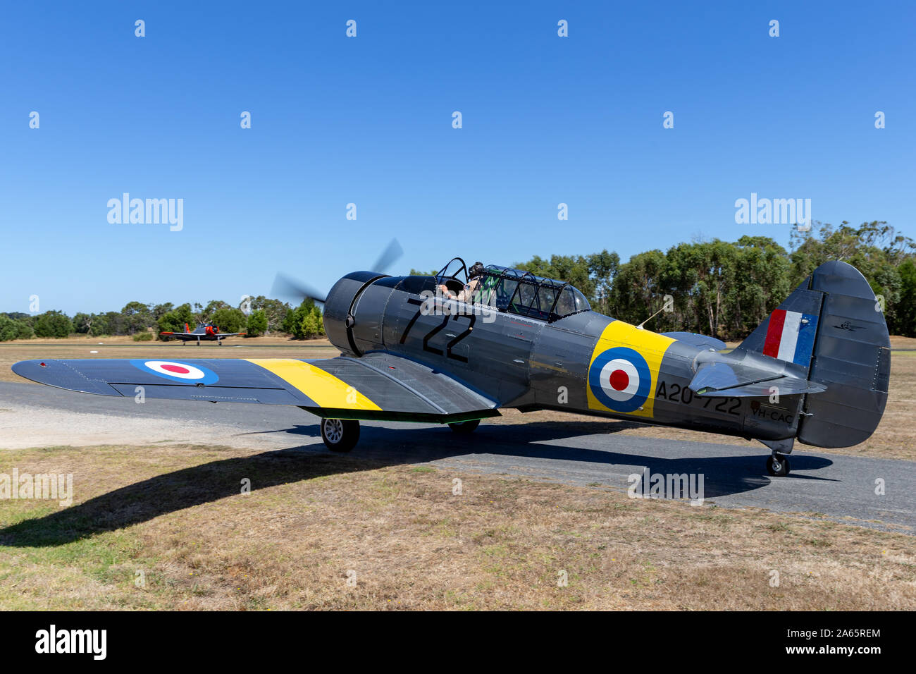 Commonwealth Aircraft Corporation CA-16 Wirraway VH-CAC un australiano ha progettato e costruito il trainer aeromobili utilizzati da th Foto Stock
