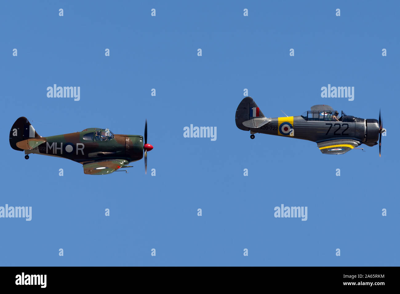 Commonwealth Aircraft Corporation CA-16 Wirraway e CA-13 Boomerang Australian progettato e costruito gli aeromobili utilizzati da Foto Stock