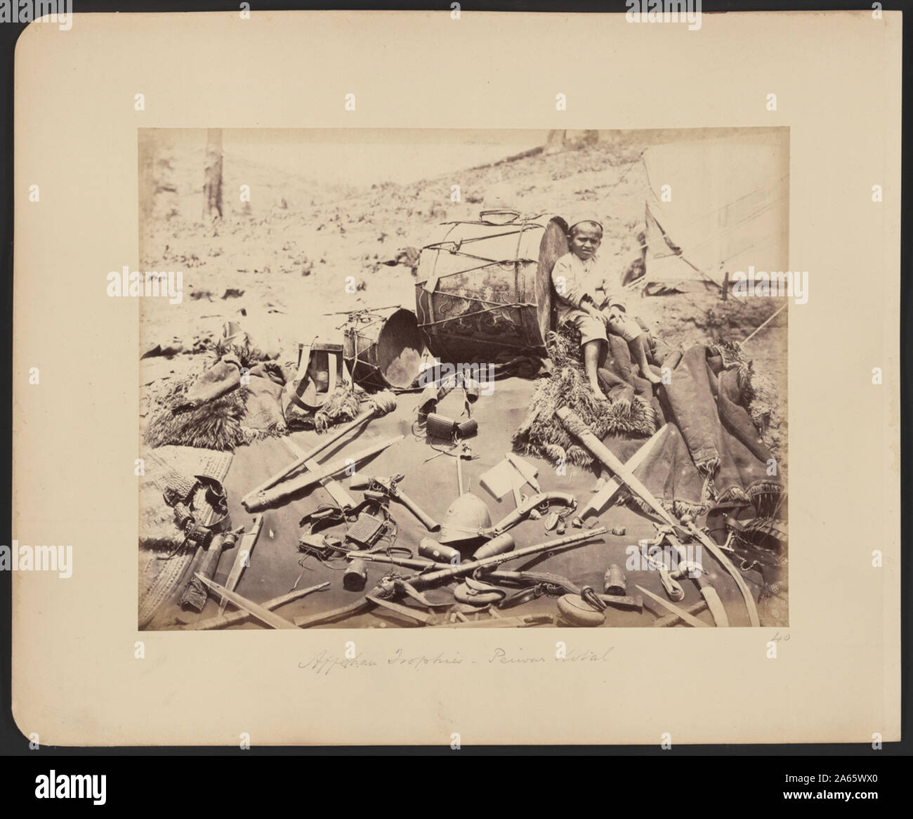 Trofei di afghani, Peiwar Kotal Foto Stock